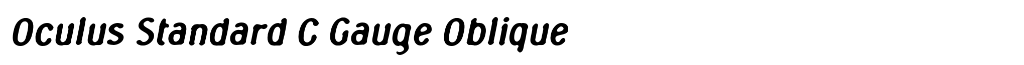 Oculus Standard C Gauge Oblique image